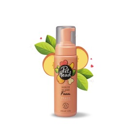 PET HEAD Quick Fix Foam Shampoo for Dogs 6.7 fl. oz. Peach Scent. No-rinse and quick-drying shampoo. Natural and Vegan Ingredients. Gentle Formula for Puppies. Made in USA