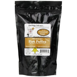 Chef Piggy Tail Microwave Pork Puffies Pork Rinds, Cinnamon Sugar, 16 Ounce