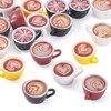 Beadthoven 24Pcs Mini Resin Coffee Cup Fall Dollhouse Miniature Accessories