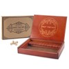 AMEROUS Shut The Box Dice Game，Wooden Board Table Math Game
