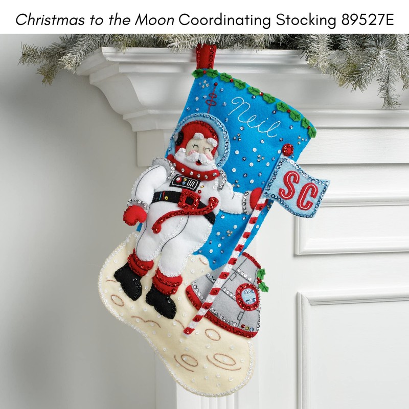 Bucilla Felt Ornaments Applique Kit Set of 6-Christmas to The
