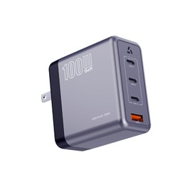 Reliable Japanese Company PD3.0 Rapid Charger, USB-A, USB-C 4-in-1, 100W, PD, QC4.0, PPS, GaN II, USB Charger, Small, Lightweight, USB Type-C Type C, AC Adapter, Compact, Laptop, Smartphone, Tablet