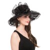 Women's Organza Church British Fascinator Bridal Tea Party Wedding Hat