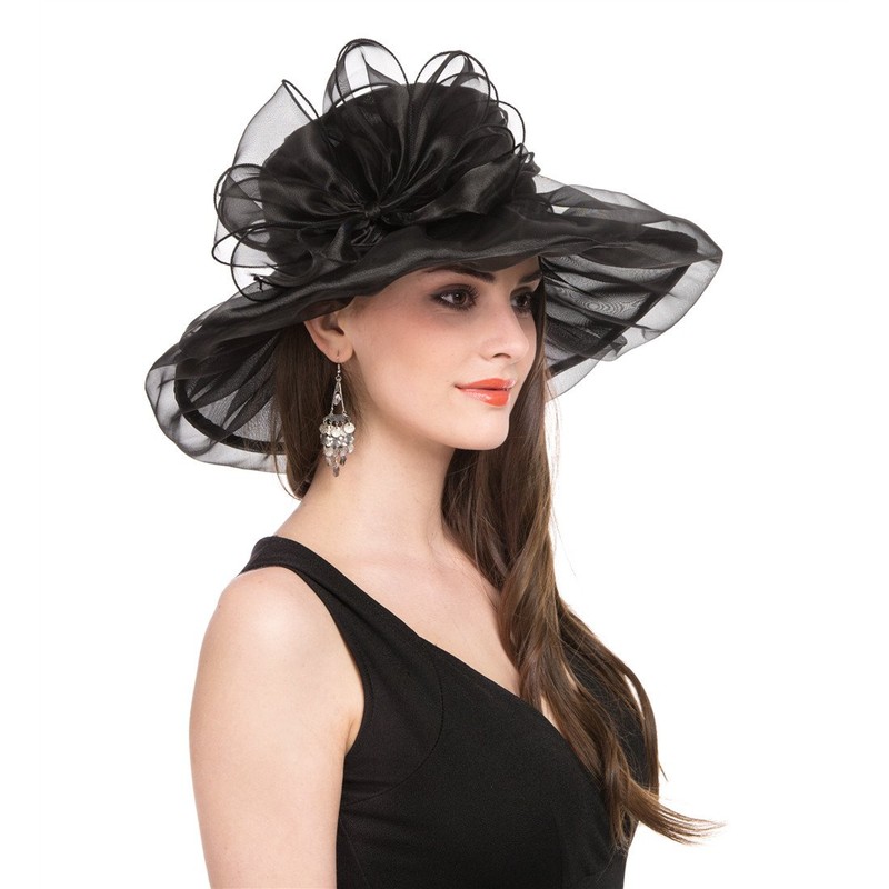 Women's Organza Church British Fascinator Bridal Tea Party Wedding Hat