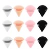 12 Pieces Triangle Powder Puff Face Soft Triangle Makeup Puff