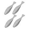 Mobestech 4pcs Multi Function Fish Tweezers Stainless Steel Hair Removers