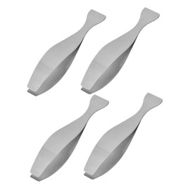 Mobestech 4pcs Multi Function Fish Tweezers Stainless Steel Hair Removers for Fish Bones and Pig Hair Lightweight Kitchen Tools Dishwasher Safe for Easy Cleaning