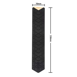 ZTTO 2 Pcs Bike Frame Chainstay Protectors, Mountain Bike Silicone Scratch-Resistant Protector, Air Bag/Downtube Stickers, Bike Chain Guard for Anti Bike Chain Knock (2pcs Downtube Style)