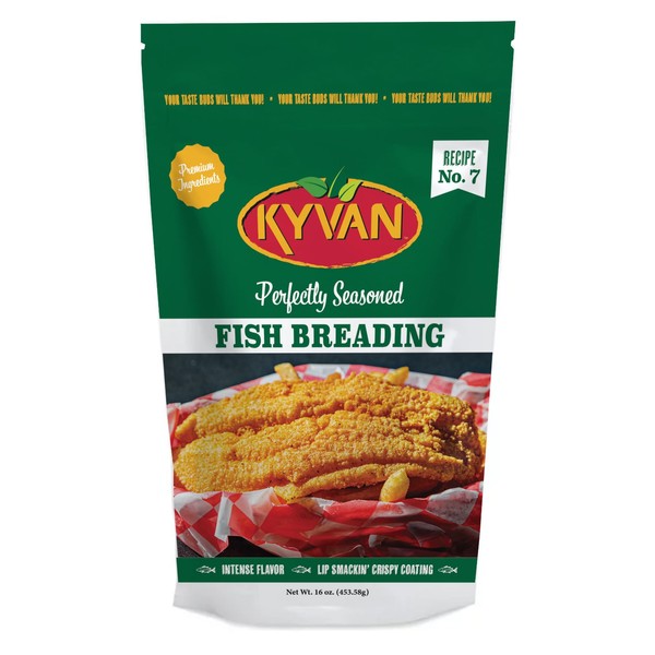 KYVAN Fish & Seafood Breading, Fish Fry, 1 lb