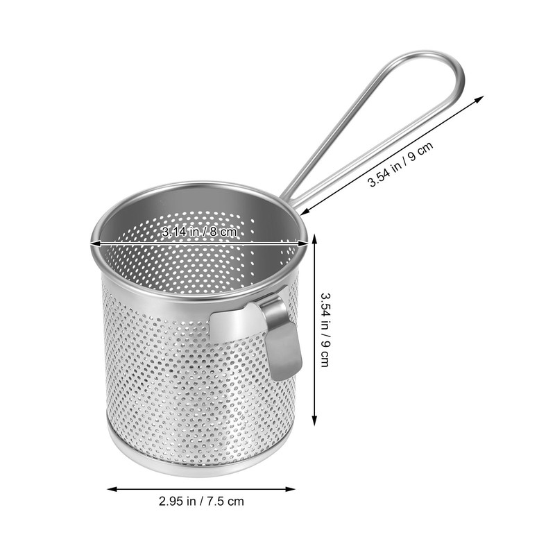 Pasta Basket for Boiling Pasta Cooker Pot with Strainer Insert
