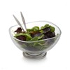 Nambe Braid Glass Salad Bowl with Servers