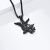 St Michael Pendant for Men Stainless Steel Archangel Necklace Amulet