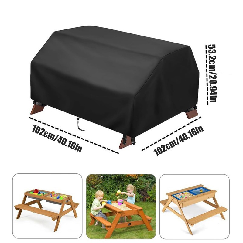 Outdoor Sensory Table Cover,Sand Water Activity Table Protection - Adjustable