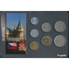 Prophila Collection Czechoslovakia Very Beautiful Circuit Coins Very Beautiful from 1961 5 Haleru to 5 Korun (Coins for Collectors - No Payment Method)