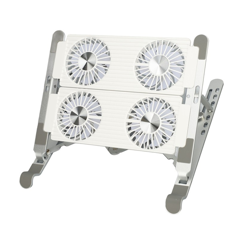 Laptop Stand with Cooling Fan Detachable Adjustable Aluminum Foldable Portable