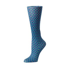 Cutieful 'Knee High Compression Socks 8-15 mmHg' Footwear, Geometric Folk, Women's Shoe Sizes 5-11