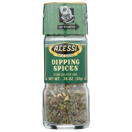 Alessi Herb & Seasoning Grinder, Dipping Spices for Olive Oil, Tip n' Grind (Garlic, 0.76 Ounce (Pack of 1))