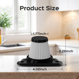 3pcs Replacement Filters Washable Filter Detachable Filter Accessory for Portutif V2 Handheld Vacuum