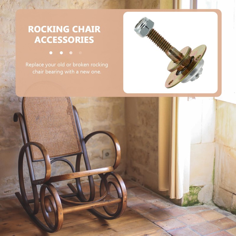 ULTECHNOVO 4pcs Rocking Chair Bearing Connecting Piece Practical Iron Replacement