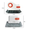 3-Piece 2-in-1 Groove Cleaning Brush Window Track Cleaning Tool with