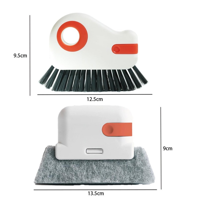 3-Piece 2-in-1 Groove Cleaning Brush Window Track Cleaning Tool with