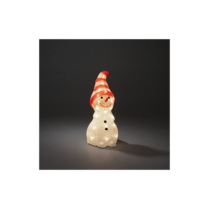 Konstsmide LED Acrylic Snowman, 32 Warm White Diodes, 24 V,