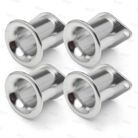 WENJTP 4pcs Velocity V Stack Add Horse Power 20V 4AG ITB/ITBs Air Horn Funnel Compatible with Toyota AE86 Corolla GTS Velocity V-Stacks Airbox Intake Trumpet HTRACING (Silver)