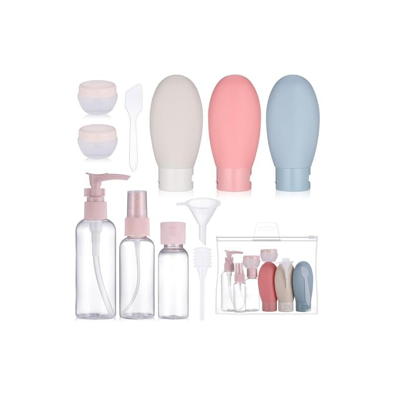 Botellas de Viaje Silicona 11 Pack, Juego de Botes Viaje