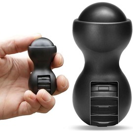 Premium Metal Fidget Toy -Fouce Spin & Balance,-Adjust The Rhythm,- Peace of Mind - Stress & Anxiety Relief Toy for Adults & Teens - Portable, Durable & Ideal for Office, Travel,Studying(Black) - Colour: Black