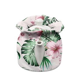 Jeiento Pink Peony Tea Cosy for Teapot Kettle Dust Cover Retro Floral Insulated Dust Cover for Coffee Pot Breakfast Warmer Tea Pot Cover,Home Decor