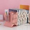 Expandable Desktop Metal Bookshelf Multifunctional Bookcase Book Holder for Shelf