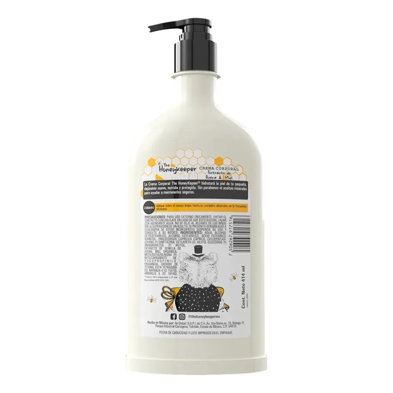 Crema Corporal Kids Avena y miel 414mL The Honeykeeper