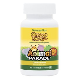 Natures Plus - Animal Parade Junior Omega 3-6-9 Lemon Flavor - 90 Softgels                                                                            