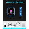 32GB MP3 Player Bluetooth 5.0 mit Voller Touchscreen, Verlustfreier HiFi-Musikplayer