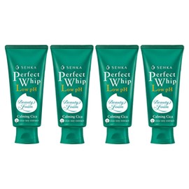 Senka Perfect Whip Low pH Calming Cica Cleansing Foam, 100g, 4 pieces / 센카 퍼펙트 휩 로우 pH 카밍 시카 클렌징 폼, 100g, 4개