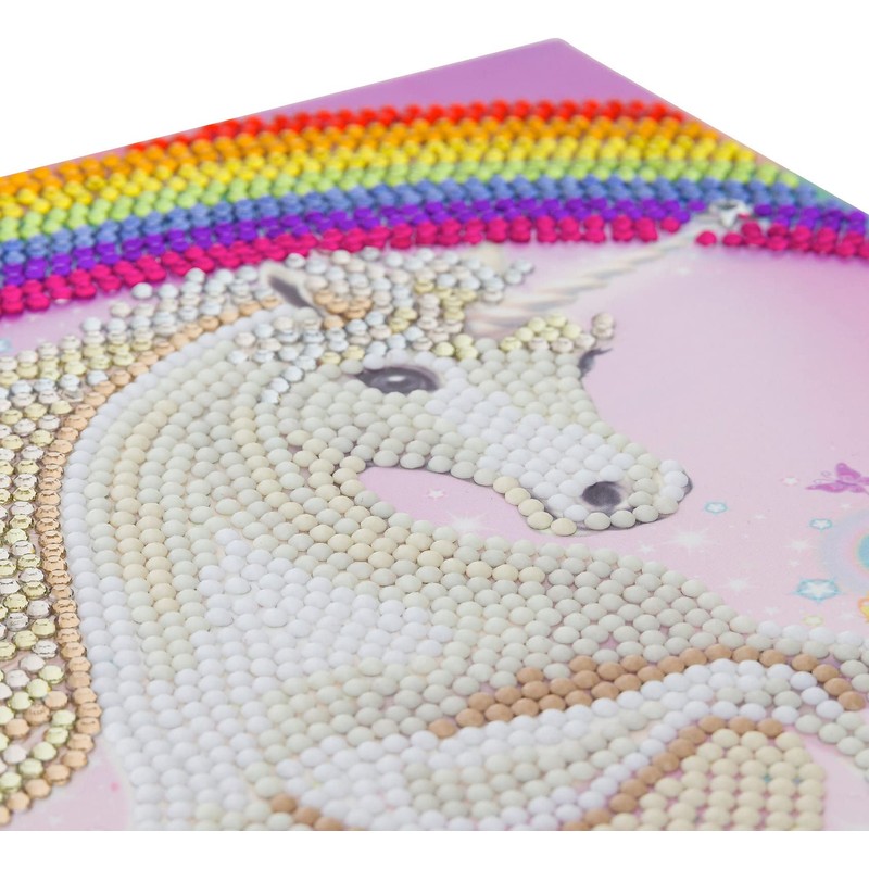 Craft Buddy Crystal Art CCKXL-3 Unicorn Rainbow, 21x29cm Giant Crystal