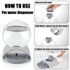 Vayugo Pet Water Dispenser, 2.8L Automatic Gravity Cat Water Dispenser