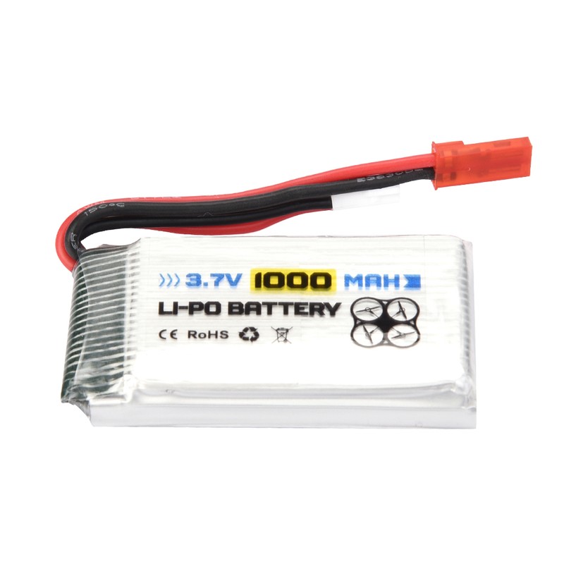 ENGPOW 3.7V 1000mAh 25C JST Plug Rechargeable LiPo Battery for
