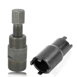 QISF 4Pcs Flywheel Variator Locking Tool Adjustable Spanner Wrench Holding Remove Tools 24mm 27mm Magneto Flywheel Puller and 20mm 24mm Clutch Lock Nut Spanner Tool