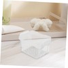 Gatuida 5pcs Clear Stackable Storage Boxes Portable Plastic Organizers for