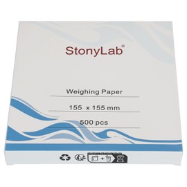 stonylab Weighing Paper, 150 x 150 mm Nitrogen-free Sample Weighing Papers Scale Paper Analytical Balance Weigh Paper for Laboratory Research, Pack of 500