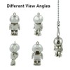 Wayilea Pull String Ceiling Fan Light Extender Chain, Stainless Steel