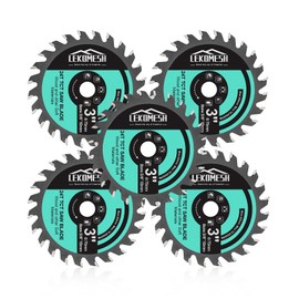 LEKOMESH Circular Saw Blade TCT 75 x 10 mm – Pack of 5 Cutting Disc Wood for Cutting Wood Plastic for Angle Grinders