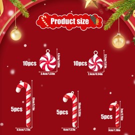Christmas Tree Decorations, Pack of 35 Plastic Red White Candy Canes for Hanging Christmas Decoration, Cute Christmas Tree Decorations Christmas Decoration (Red + Gold)