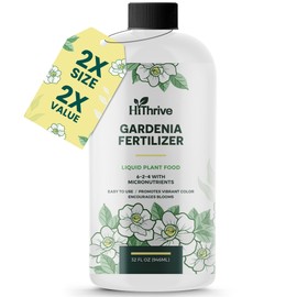 32oz Gardenia Fertilizer - Makes 192 Gallons of Liquid Gardenia Plant Fertilizer, Flowering Liquid Plant Food Outdoor, 6-2-4 NPK for Acid Loving Plants, Flower Food for Vibrant Growth & Blooms