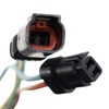 TRQ Driver Side Heated Power Mirror Smooth Black Manual Fold
