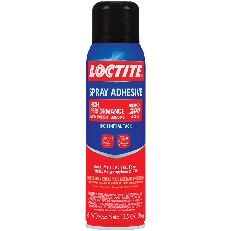 Loctite Spray Adhesive High Performance, Middleweight Bonding, 13.5 Oz, 6-Pack