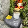 KELOPEST® Grave Ornament Heart in Stylish Stone Look – The