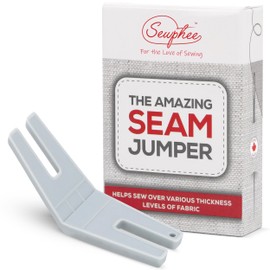 Hump Jumper Sewing Tool - Bulky Seam Aid for Sewing Buttons & Flush Plate Presser Foot Perfect for Hemlines & Denim - Foot Attachments, Tools and Gadgets fits Husqvarna Viking, Brother, Singer, Janome