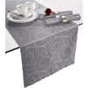 Erwin Müller Oberhausen Table Runner Damask Grey Size 40 x